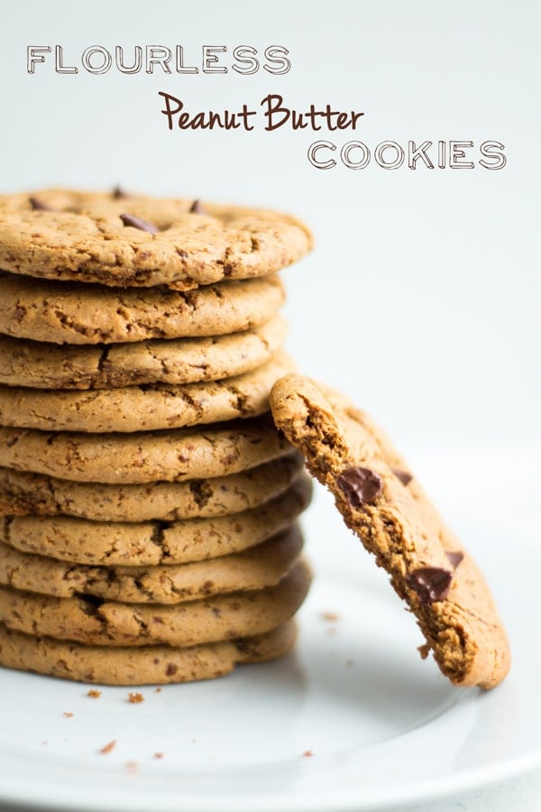 Stacked Flourless Peanut Butter Cookies