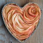 Valentine's Apple Rose Tart Apple Slices before baking.