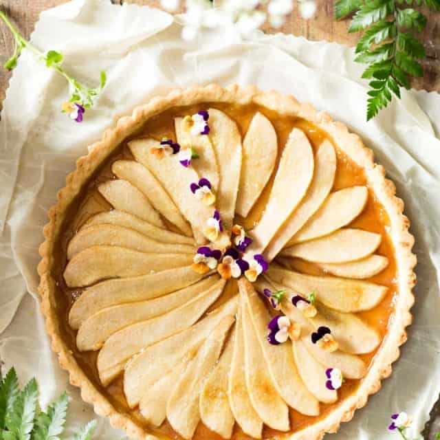 Simple Pear Tart Green Healthy Cooking