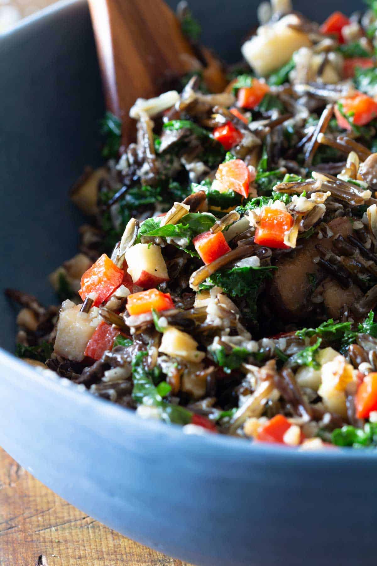 Warm Wild Rice Salad - Green Healthy Cooking