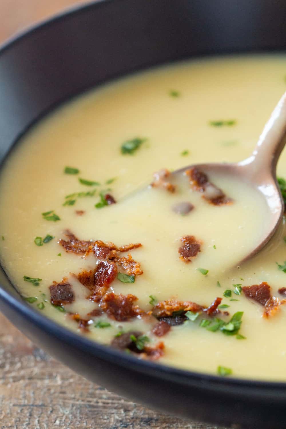 Creamy Potato Leek Soup-image
