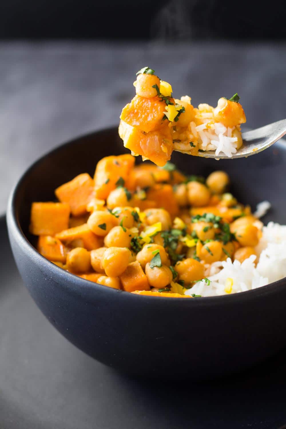 Vegan Sweet Potato and Chickpea Curry  Green Healthy Cooking