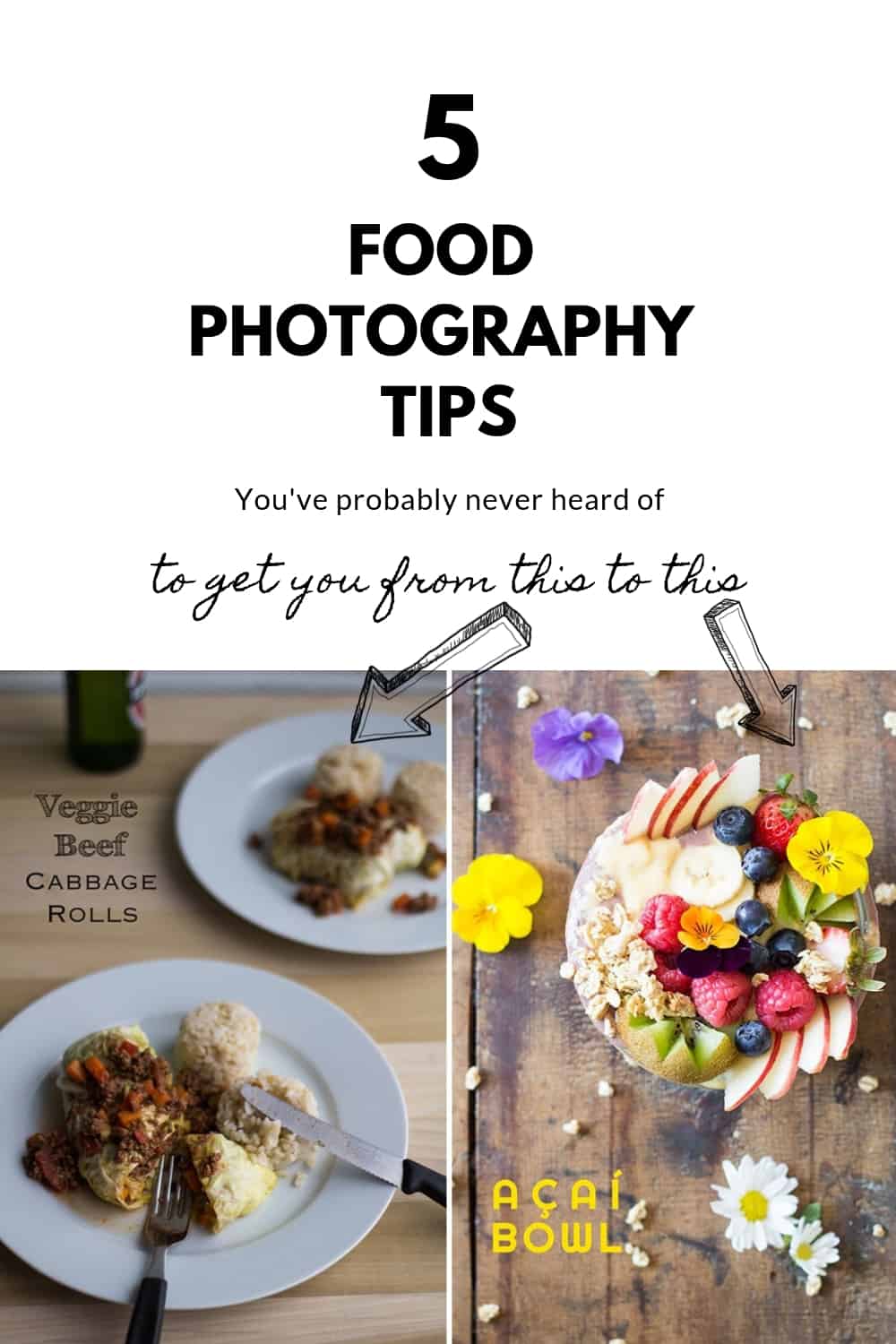 Food Photography Tips Collage