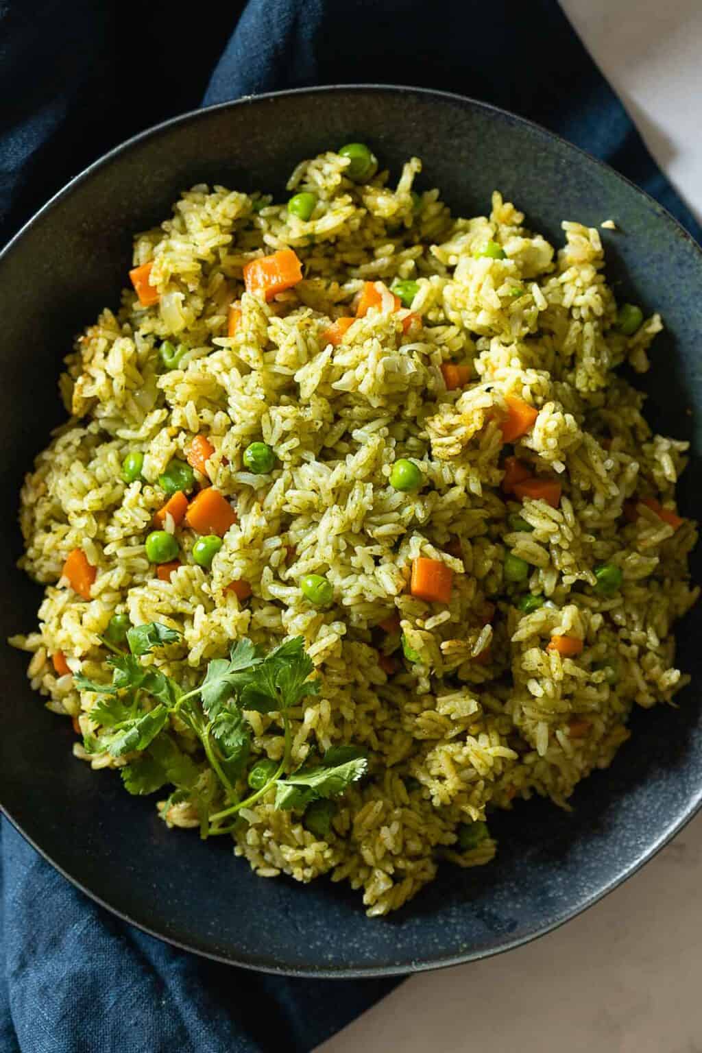 How To Make Peruvian Green Rice - Green Healthy Cooking