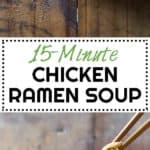 You're *this* close to ordering unhealthy take-out? STOP! I have a healthy alternative for you: 15-Minute Chicken Ramen Soup.