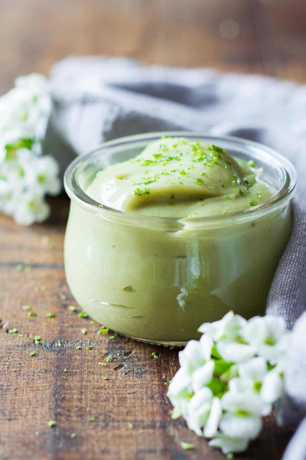 3-minute Key Lime Pudding - Green Healthy Cooking