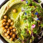 Spicy avocado hummus