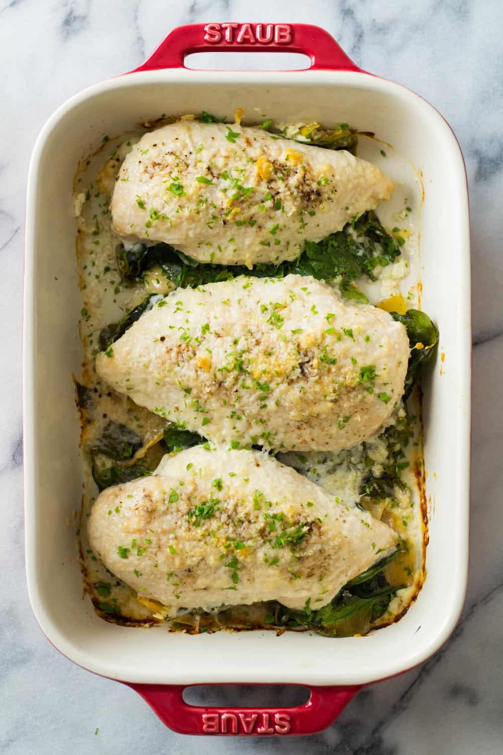 Spinach artichoke chicken