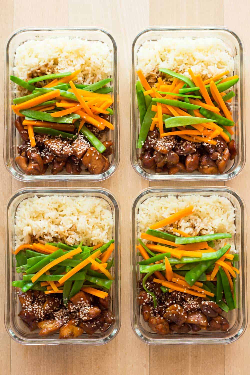 Focus on meal prep, or batch cooking