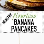 Gooood morning  sunshine! These Flourless Banana Pancakes are so fluffy and delicious they light up even the gloomiest days of all.