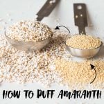 How to puff amaranth