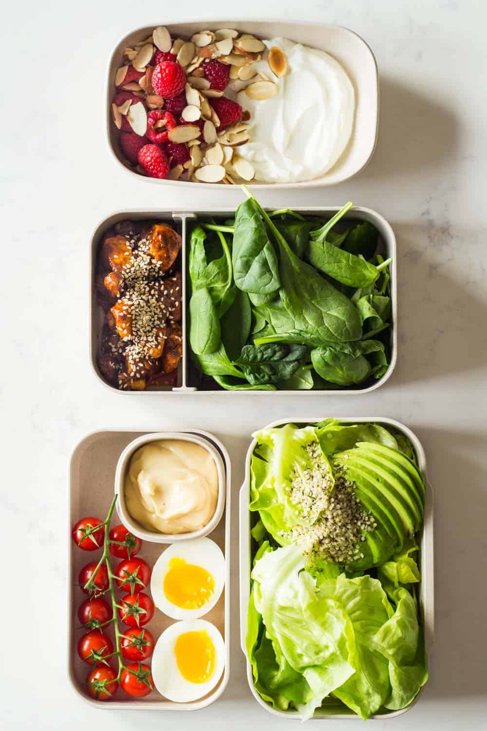 Green Food Lunch Box Meal Prep - Project Meal Plan