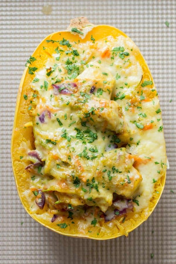 Chicken Spaghetti Squash Green Healthy Cooking