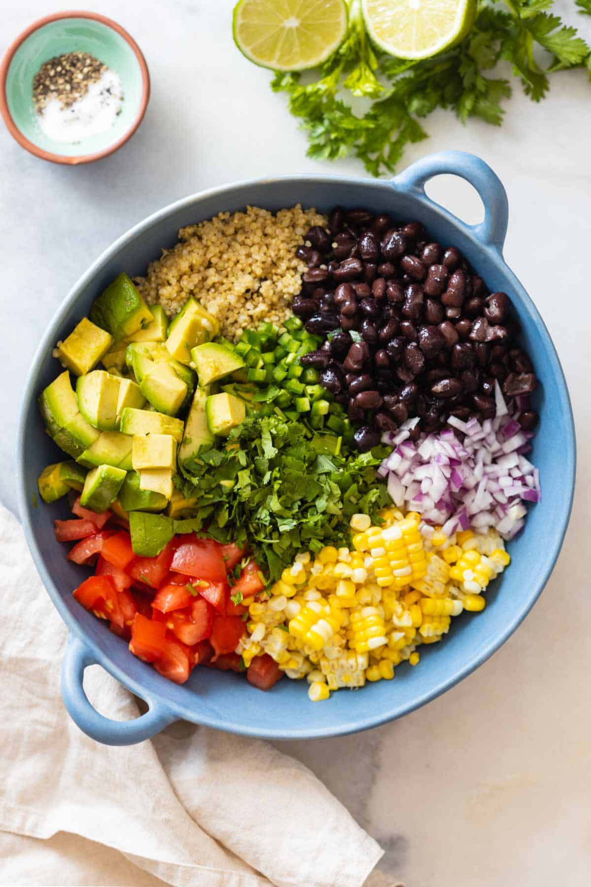 Mexican Brown Rice Salad Bowl - Easy Vegan Lunch Recipe