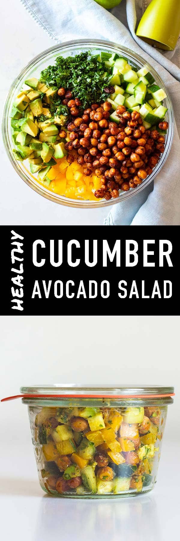 Cucumber Avocado Salad - Green Healthy Cooking