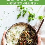 Pin for Instant Pot Lentils and Rice