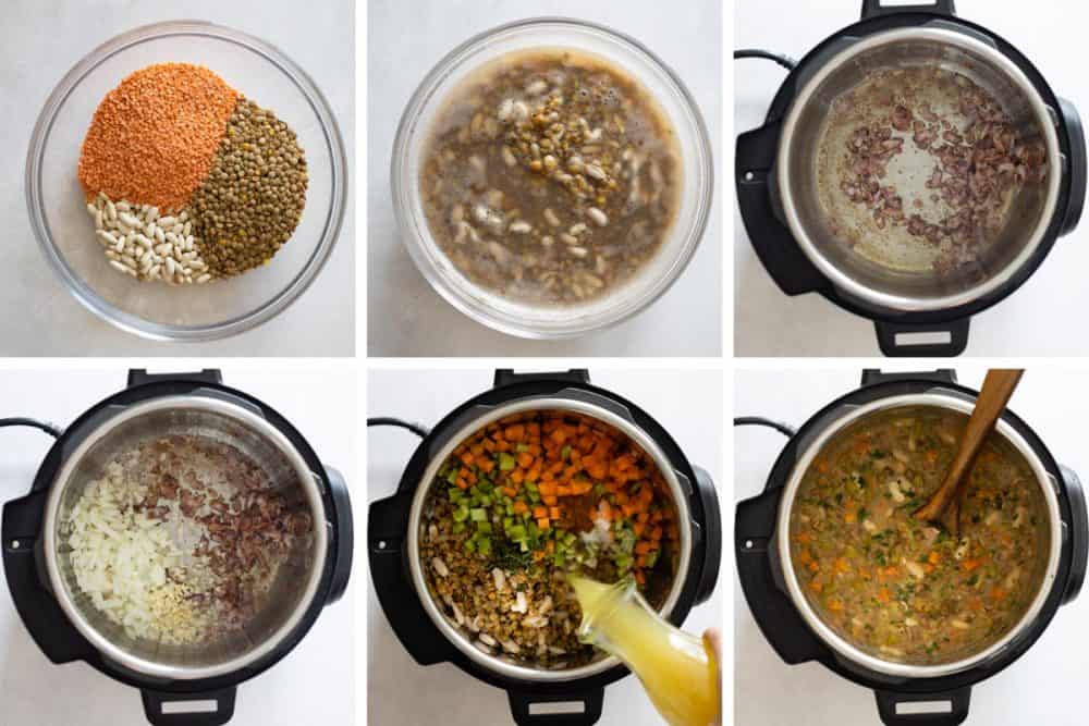 do i need to soak green lentils for soup 