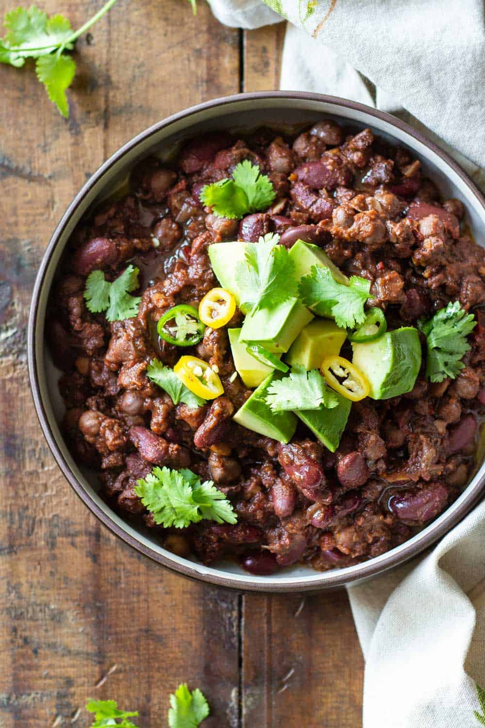 Instant Pot Vegan Chili Green Healthy Cooking