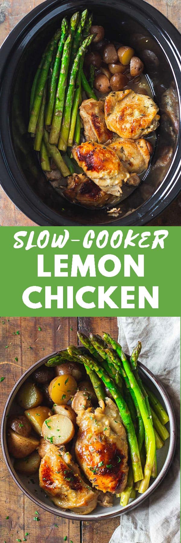 Easy Slow-Cooker Lemon Chicken - Green Healthy Cooking