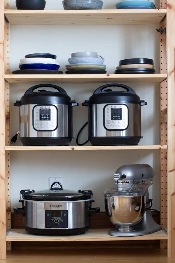 Electric Kitchen Appliances on a shelf