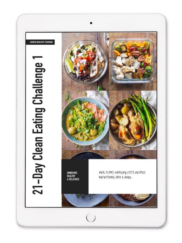 21-Day Clean Eating Challenge e-book cover.