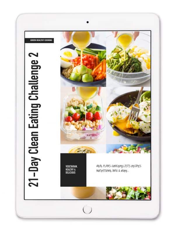 21-Day Clean Eating Challenge Vegetarian E-book Cover