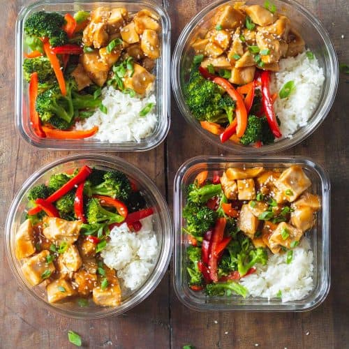 Teriyaki Chicken Meal Prep Bowls - Green Healthy Cooking