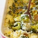 Broccoli Rice Casserole Close Up