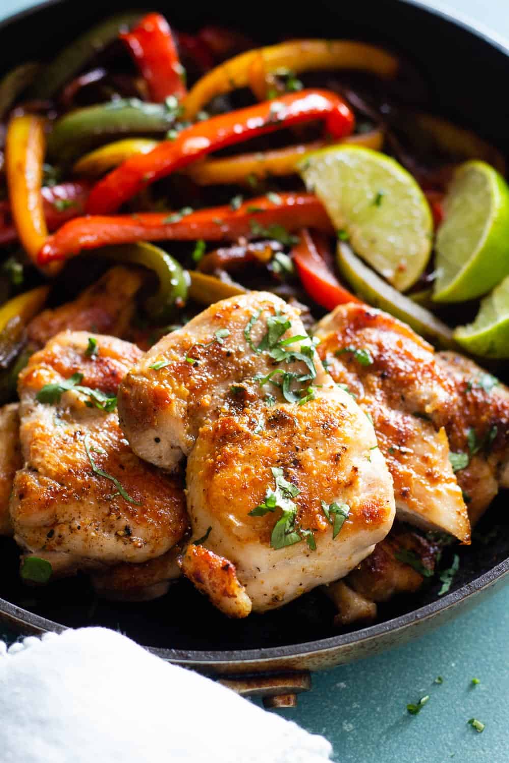 Easy Chicken Fajitas - Green Healthy Cooking