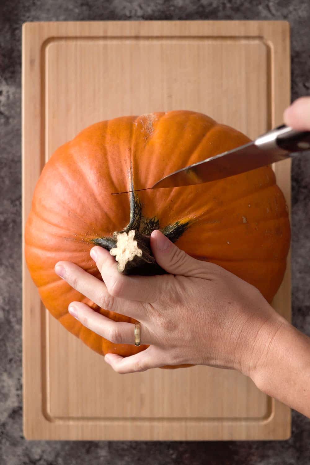 Cutting a Pumpkin