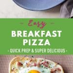 Breakfast Pizza Pin Collage