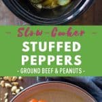 Slow-Cooker Stuffed Peppers Pin Collage