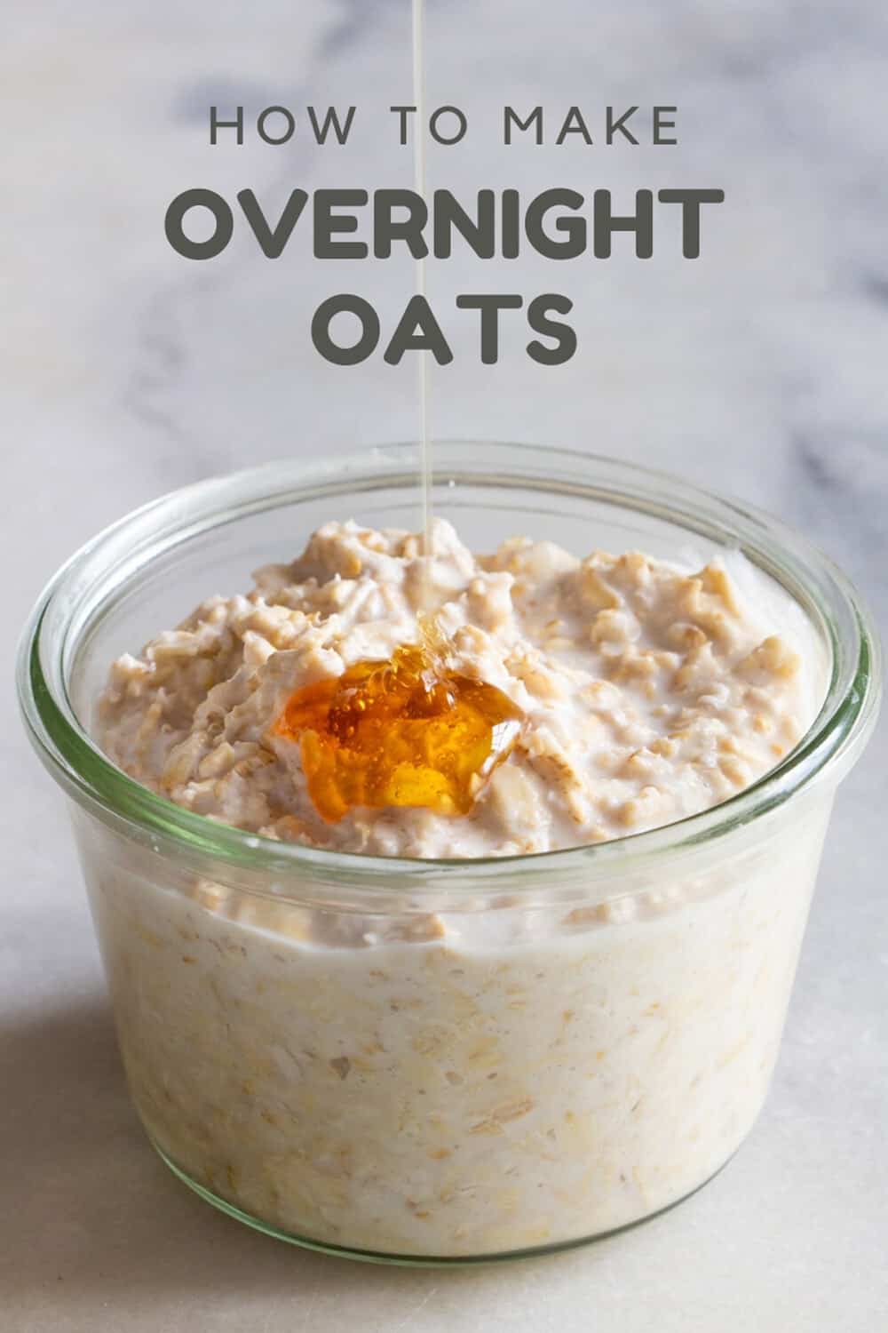 Overnight Oats with honey