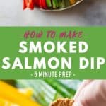 Smoked Salmon Dip Pin Collage