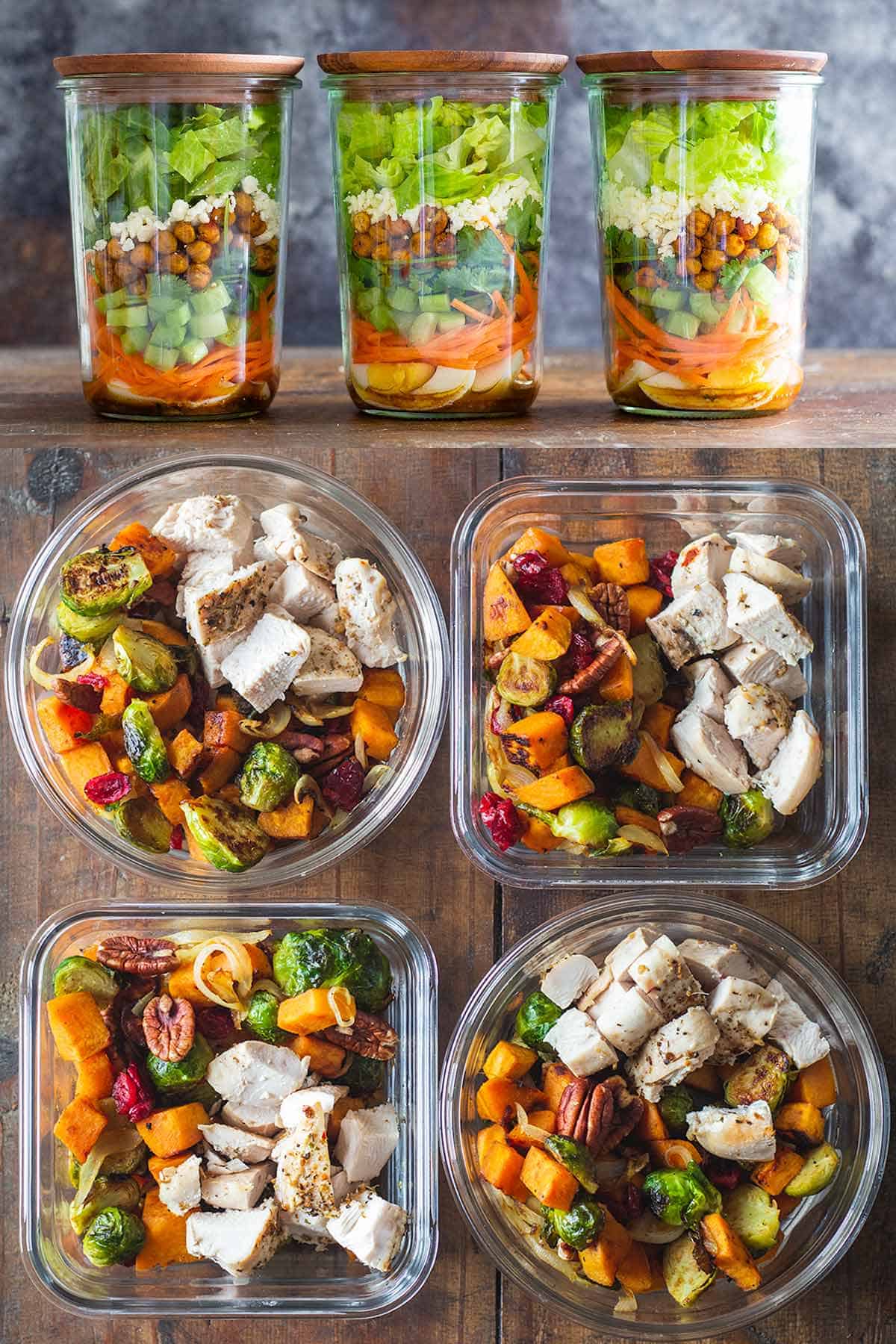 Fresh & Healthy Meal Prep Salads