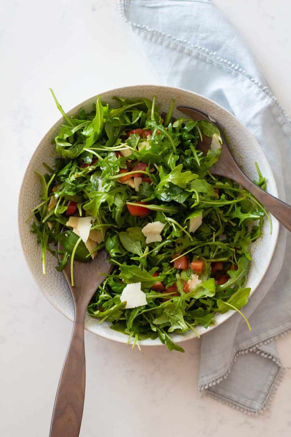 Simple Arugula Salad - Green Healthy Cooking