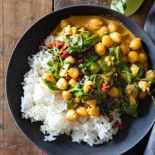 Chickpea green curry online