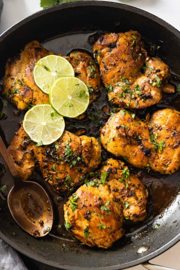 Cilantro Lime Chicken Thighs - Green Healthy Cooking