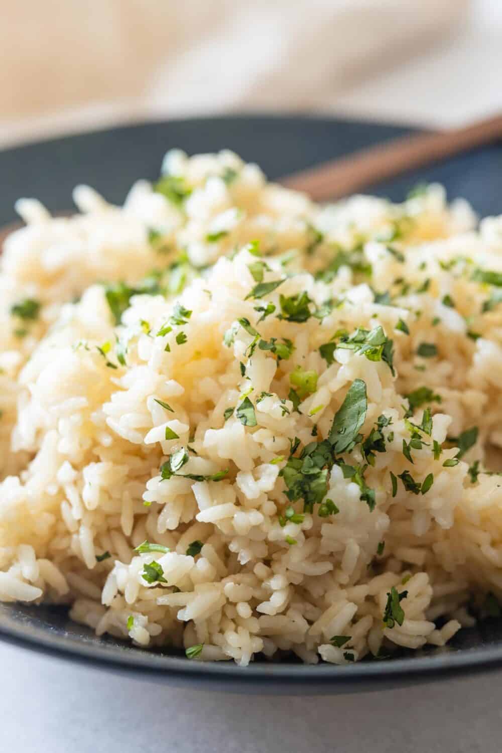 Closup image of texture of coconut rice.