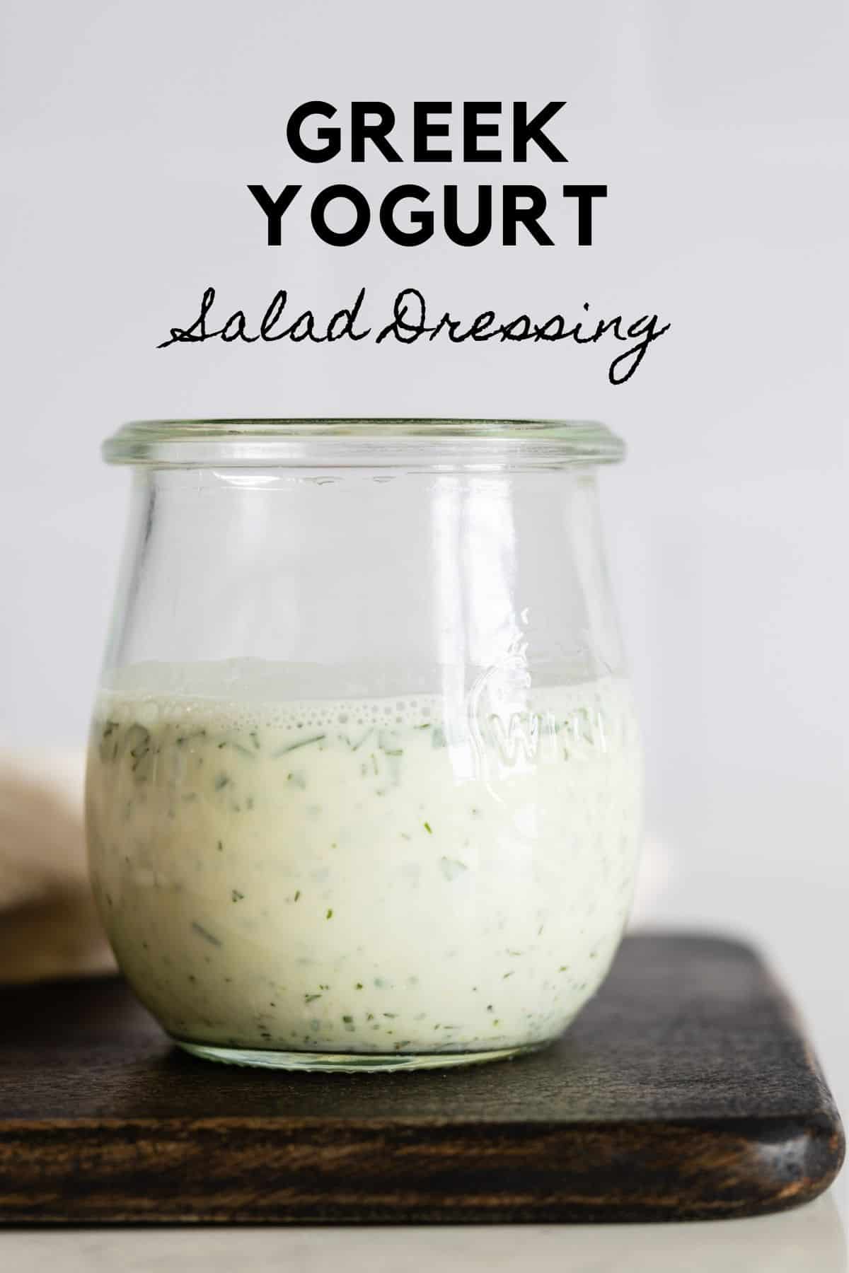 Greek Yogurt Herb Dressing Green Healthy Cooking