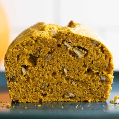 Healthy Pumpkin Bread Green Healthy Cooking   Pumpkin Bread Closeup 500x500 