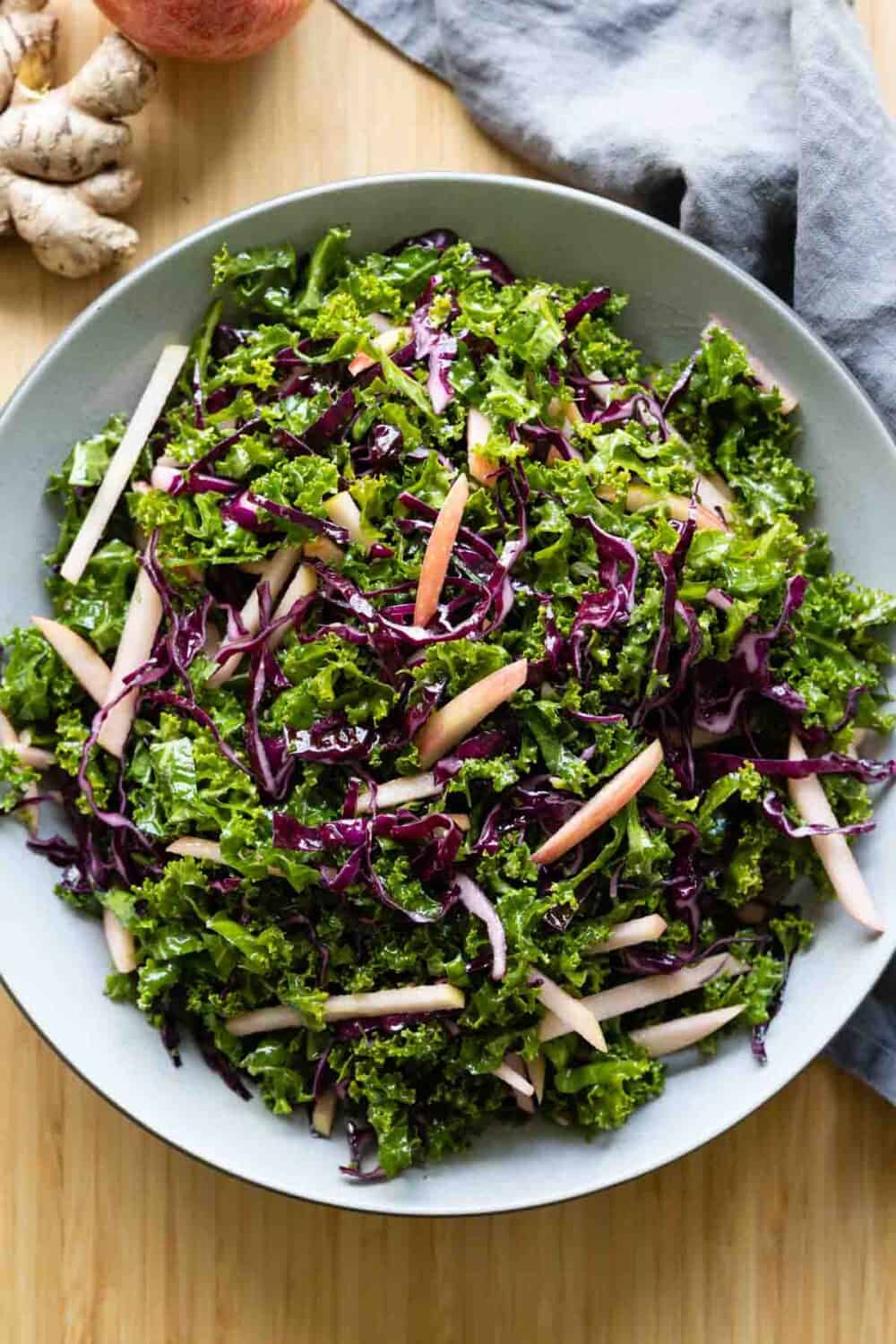 Simple Kale Salad Green Healthy Cooking 7631