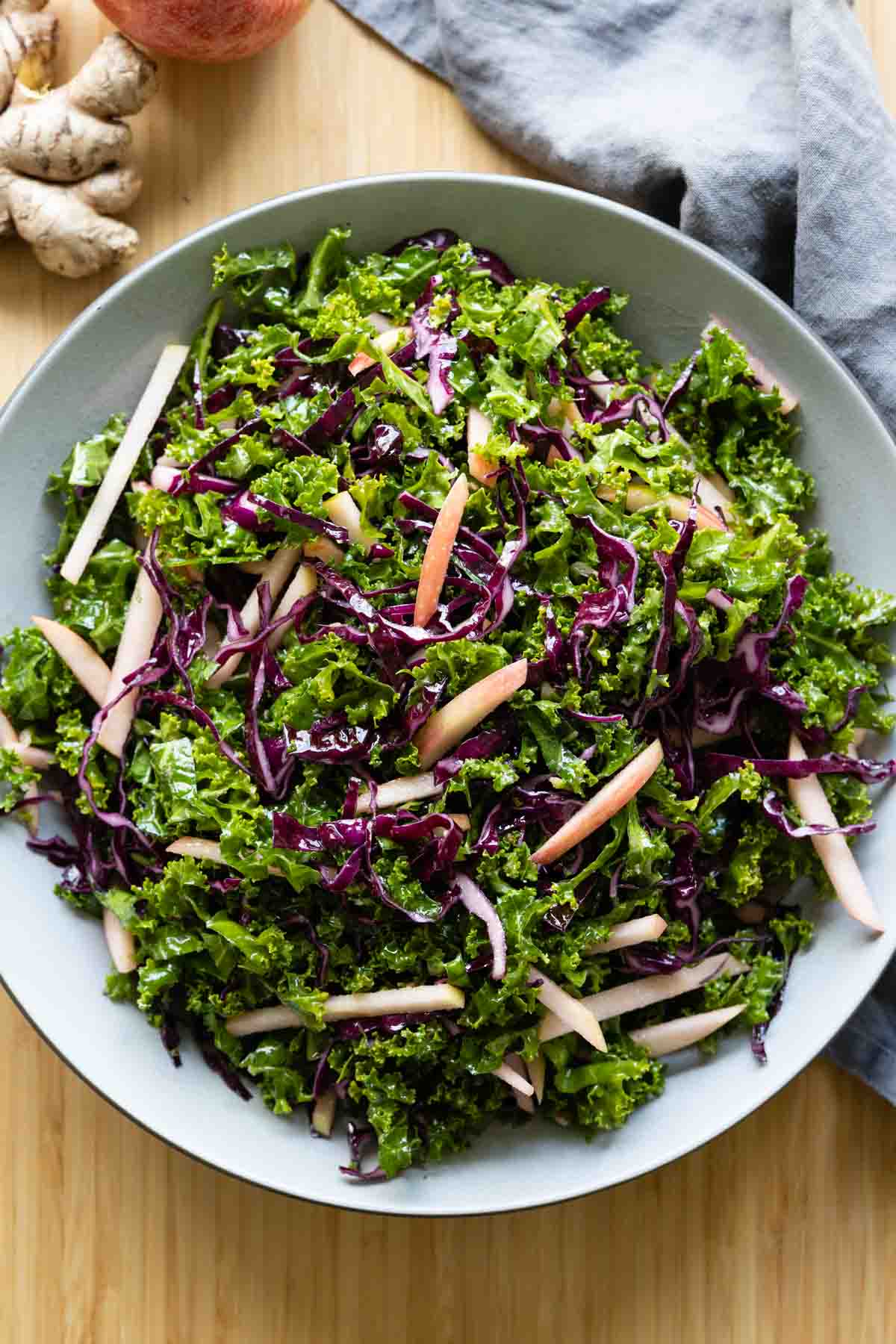 Simple Kale Salad Topdown 